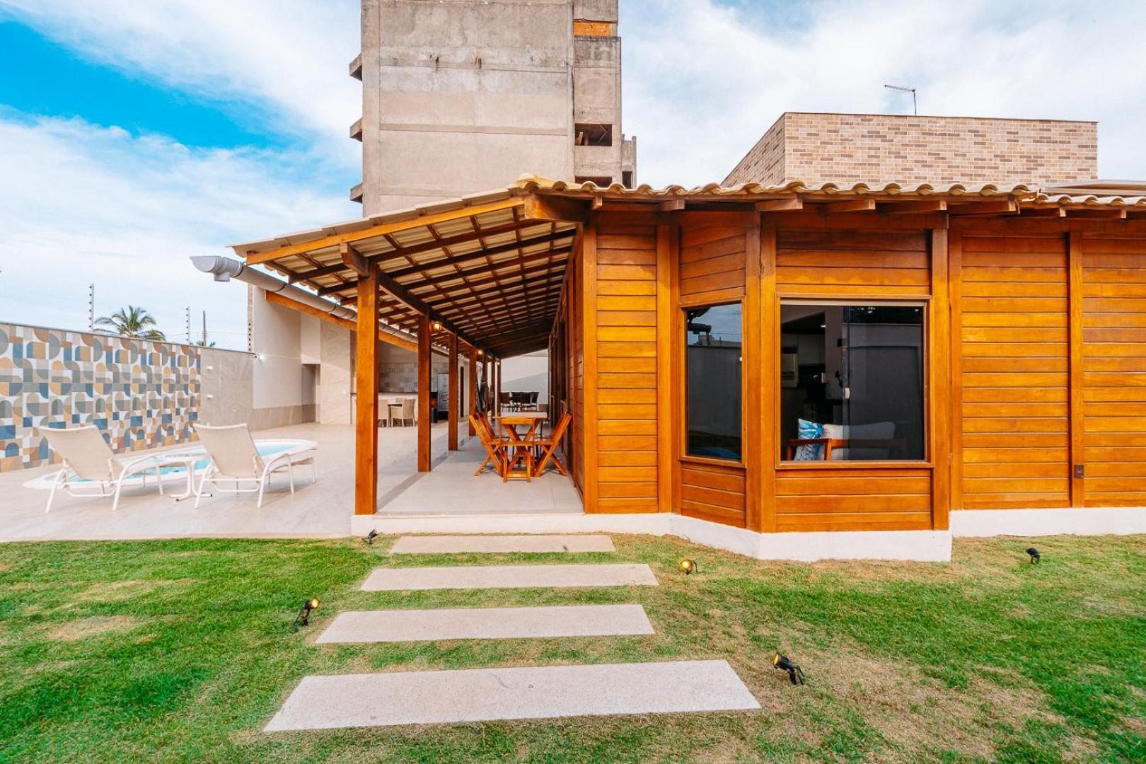 Casadecastelhanos, Quadra Do Mar De Castelhanos, 4 Suites Com Ar, Churrasqueira, Piscina, Hidromassagem, Cozinha Integrada Gourmet Ideal Para Familia E Amigos Anchieta  Kültér fotó